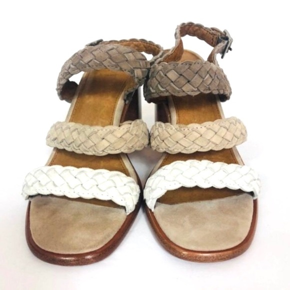 Frye Amy Woven Braid Block Heel Sandal - Picture 3 of 7
